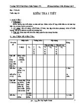 Kế hoạch bài học - Môn Hóa học lớp 9 - Trường THCS Thái Bình